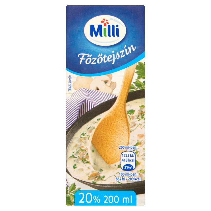 Milli UHT főzőtejszín 200 ml 20%